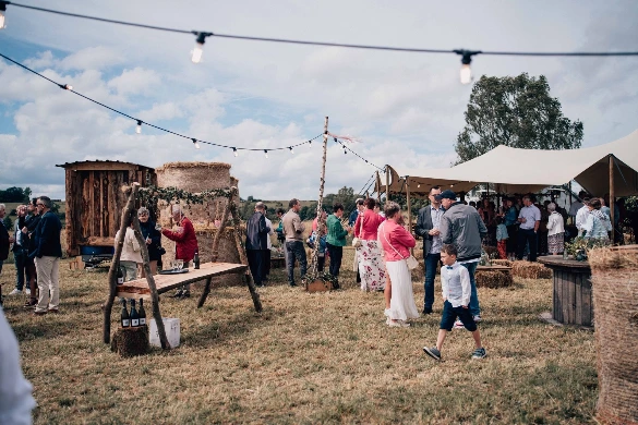 Ambiance champêtre, mariage champêtre, champ