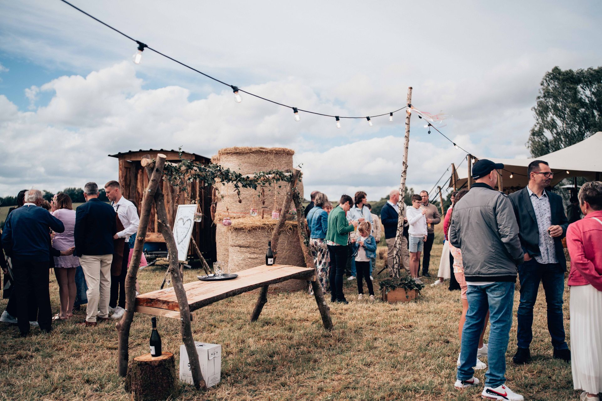 Table de récepetion champêtre